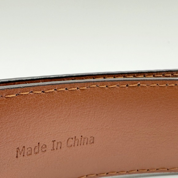 Johnston &‎ Murphy Brown Leather Dress Belt Mens Size 44 - Picture 6 of 8